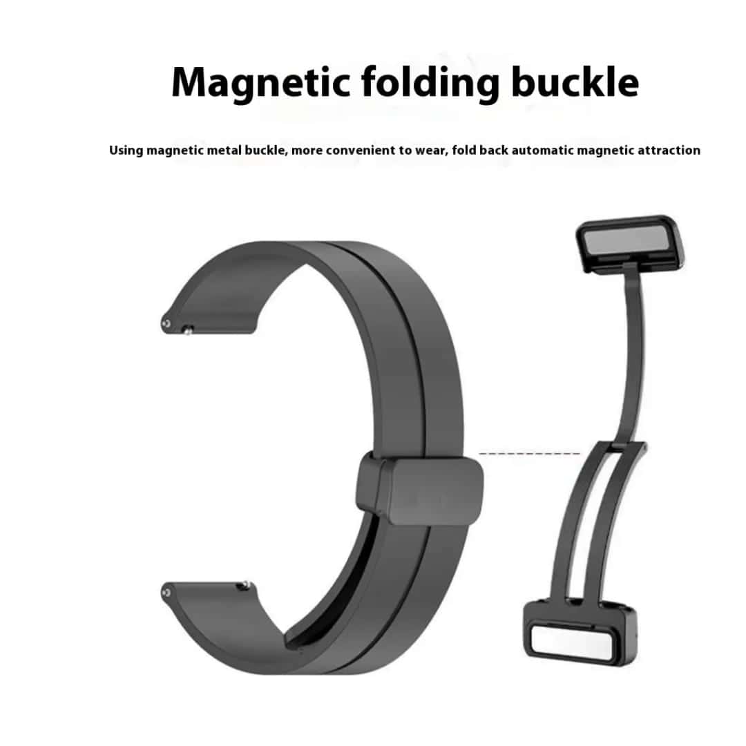 Diagram of the strap and magnetic folding buckle