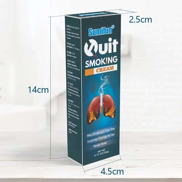 Sumifun Quit Smoking Cream box, 14 × 4.5 × 2.5 cm, net weight 20 g